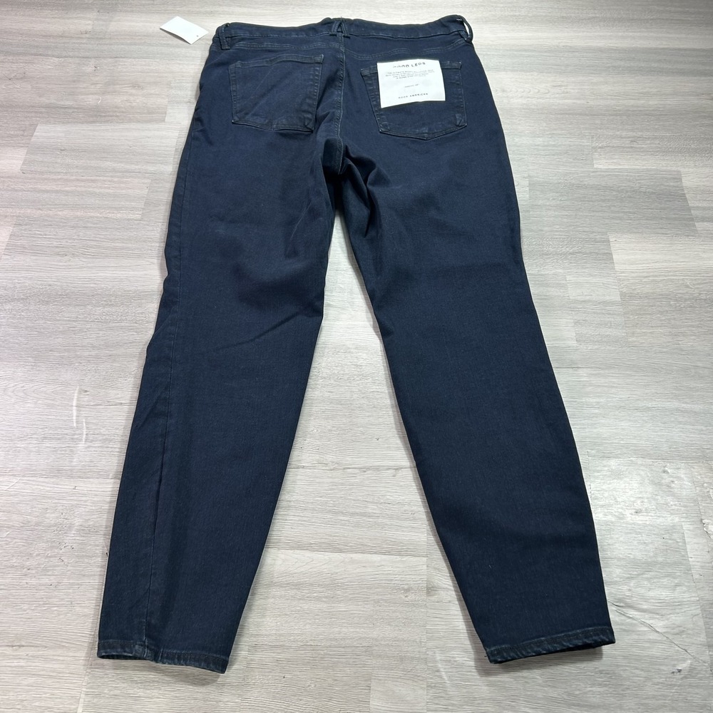 NEW Good American Good Legs Jeans Womens 14 Blue High Rise Skinny 37x29